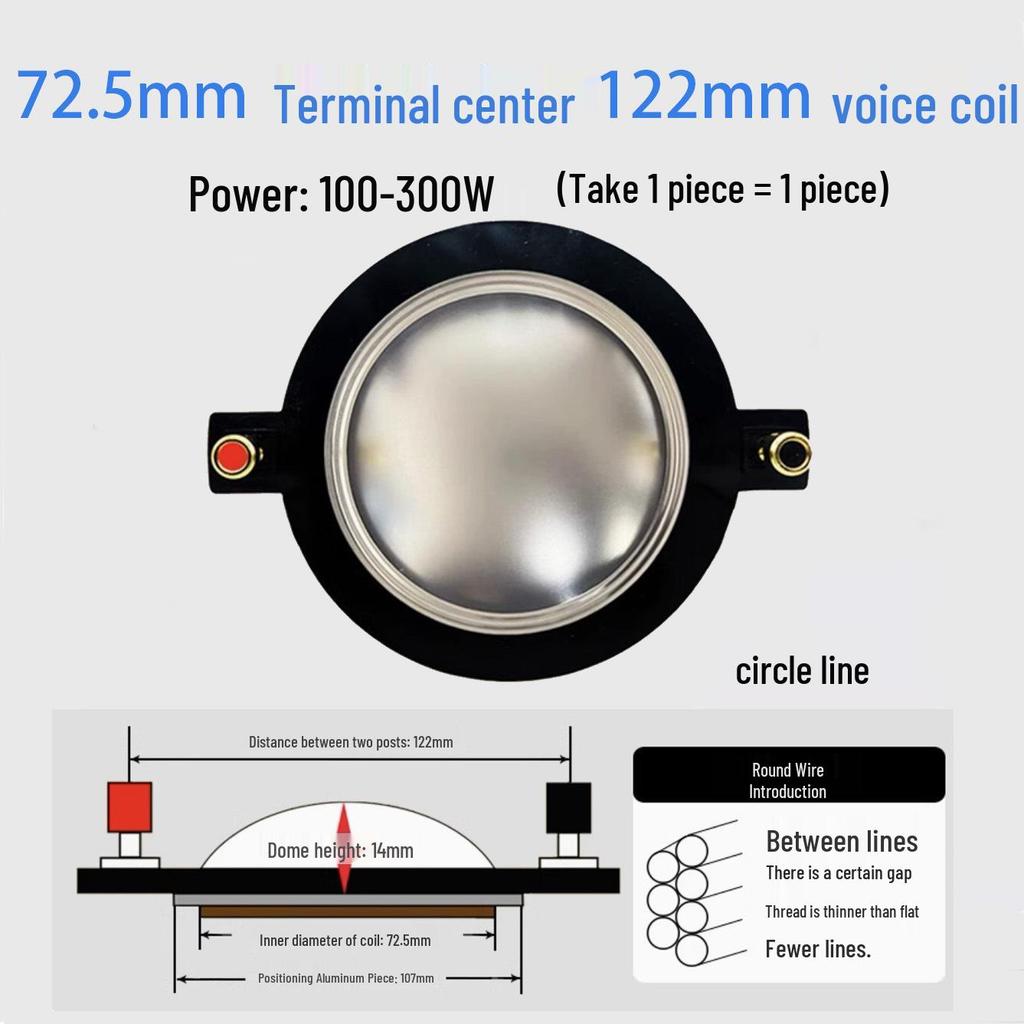 Ремонтные детали для диафрагмы высокочастотного динамика: 25-75 Жила Круглая Плоская Проволока