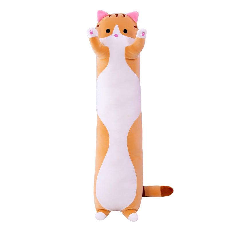 Милая плюшевая игрушка кошка Длинная кукла-кошка Ленивая подушка для сна Тряпичная кукла Кукла Девочка