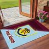 Crystal Velvet Rug Custom Name Text, Soft Non Slip Floor Mat Home DecorBurnley Football