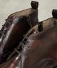 Joenshoe Holst Side Zipper Chukka Boots Red Brown