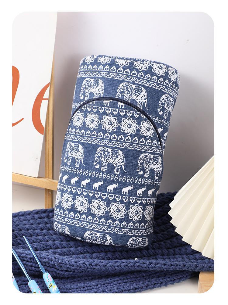 Сумка для хранения шерсти Инструмент для вязания крючком Косметика Канцелярские товары Сумка для хранения Поставляется с отверстием для нити Игла Подарок Подходит для начинающих