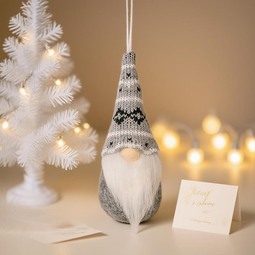 Mingguan Colorful Knitted Gnome Ornaments - Faceless Old Man Christmas Decorations