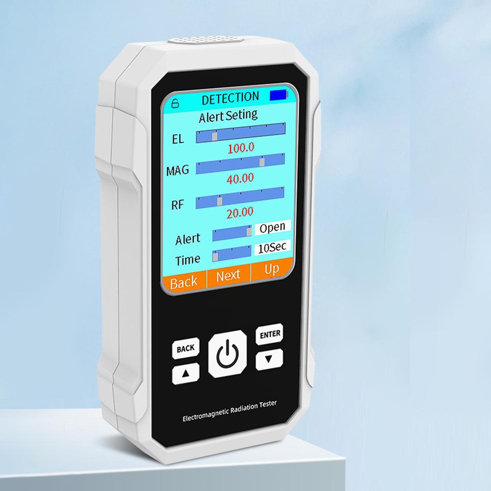 VTER2 Радиочастотный детектор Цифровой EMF-метр Электрическое поле Магнитное поле РЧ Тестер Звуковая сигнализация для ЭФ РЧ МФ
