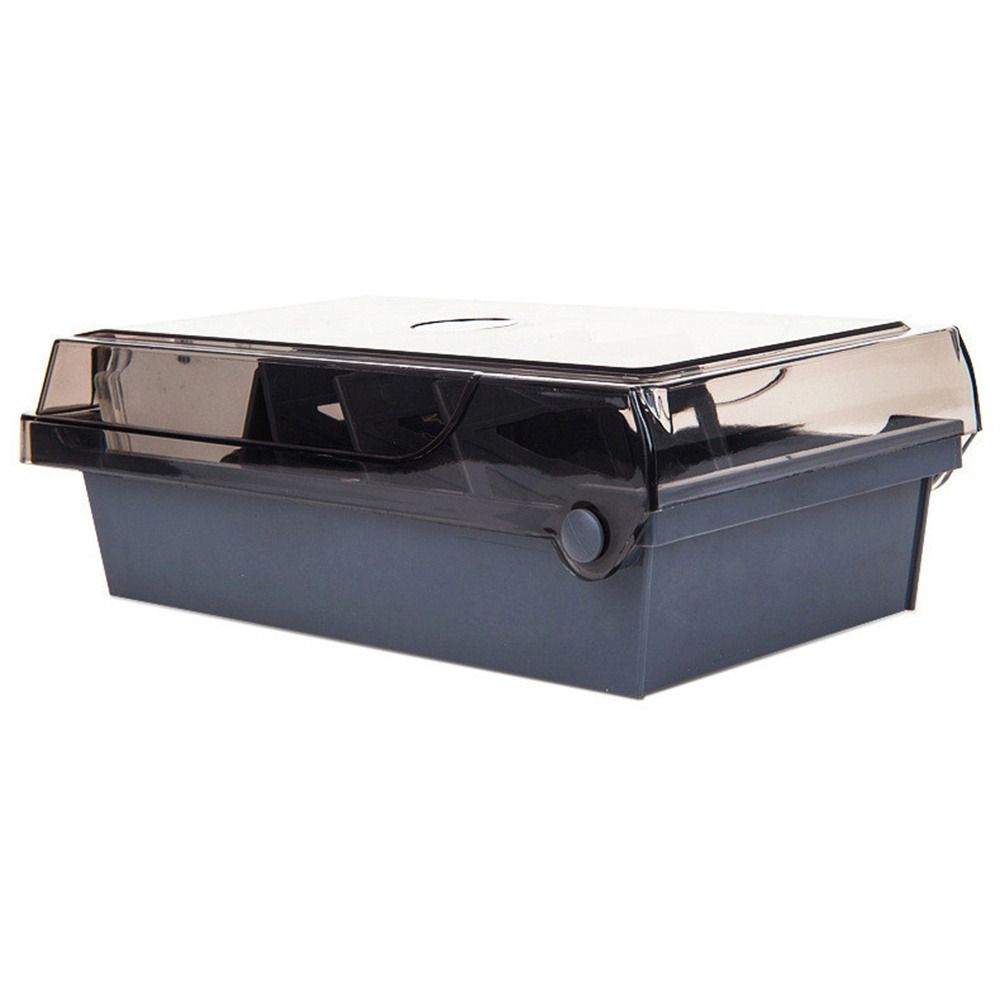 4 Dividers Name Card Organizer Large Capacity Index Card Holder Business Card Box Home Office