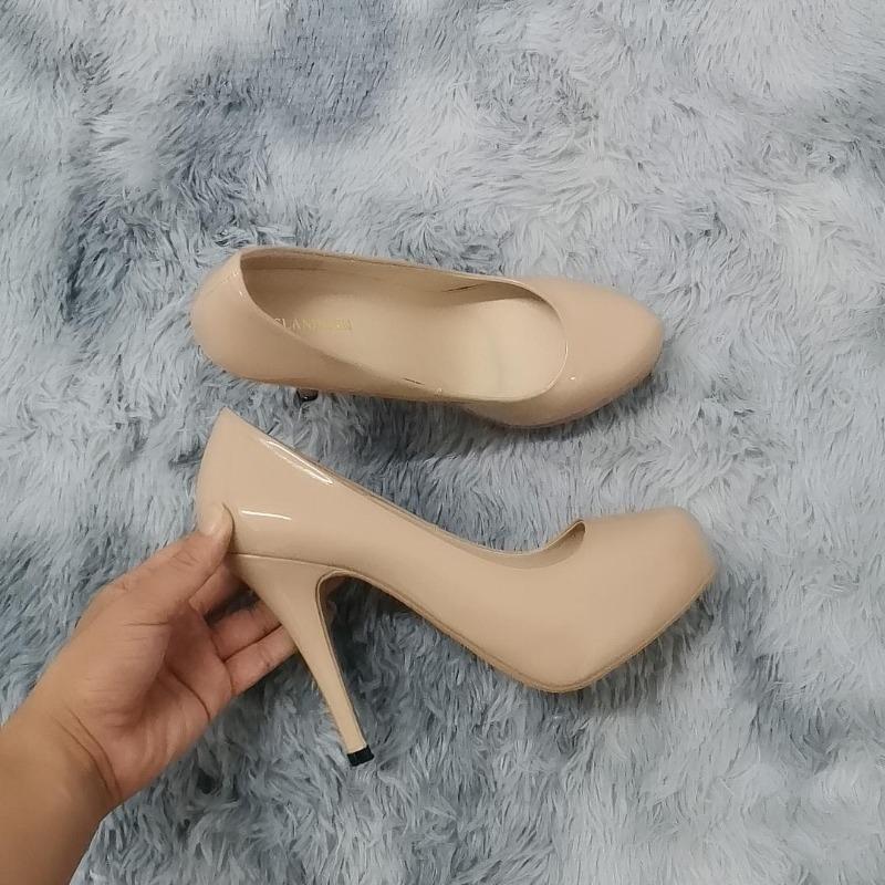 Новые женские туфли-лодочки осенние туфли с круглым носком на высоком каблуке модные сексуальные туфли на каблуке 12 см на банкетной платформе туфли-шпильки свадебные туфли для выпускного вечера больших размеров