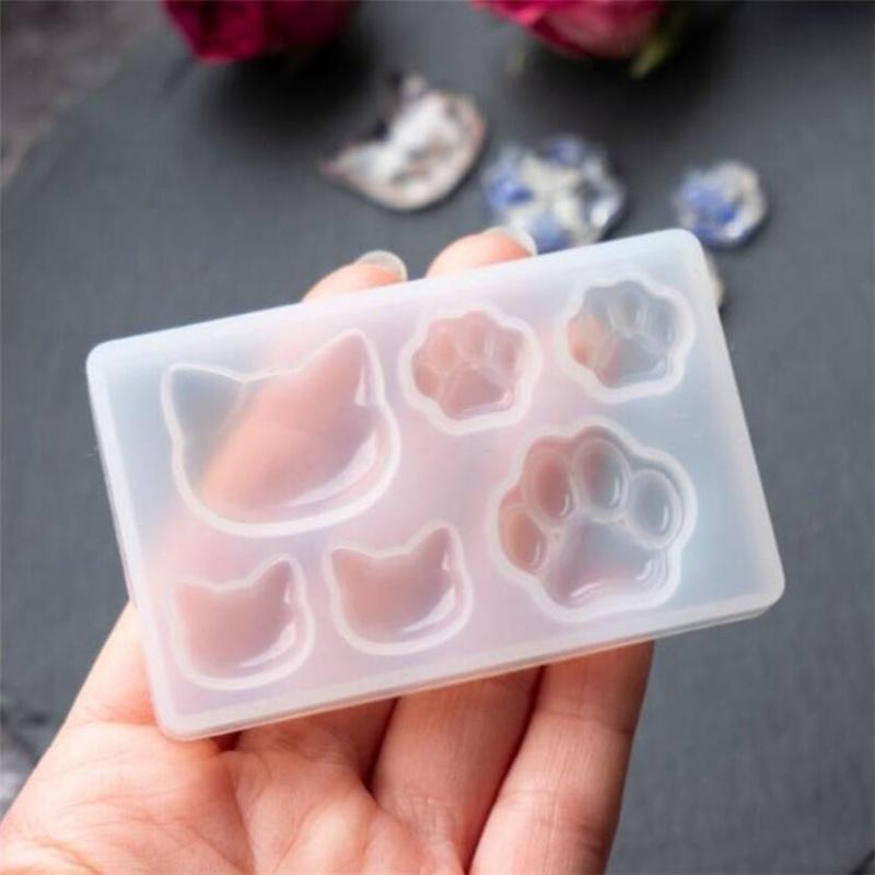 1 шт. Маленький кошачий коготь Кристальная эпоксидная смола DIY Силиконовая форма Кошачья мордочка Кошачий коготь Брелок Подвеска для украшений Форма