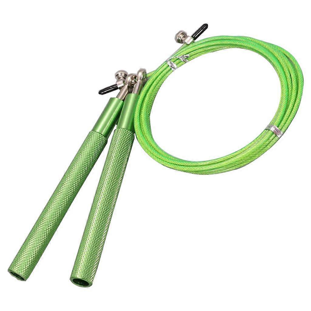 Steel wire rope for skipping and regular skipping - Skipping rope for men and women (green)