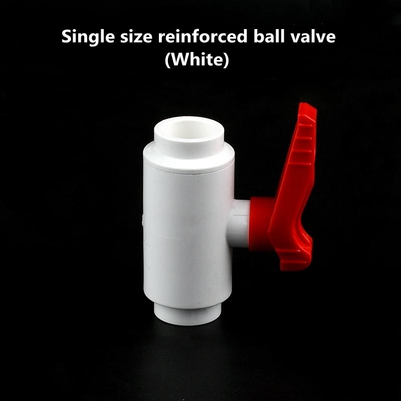 1PC 20-63mm PVC Ball Valve Dual Purpose Valve Plastic Switch Garden Irrigation Fish Tank Accessories Water Supply Pipe Joint