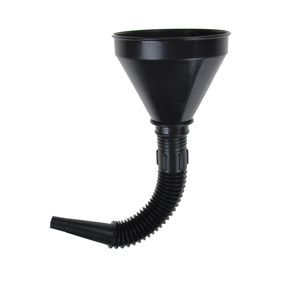 Black Flexible Car Motorcycle Funnel Spout Mesh Screen Strainer Gasoline