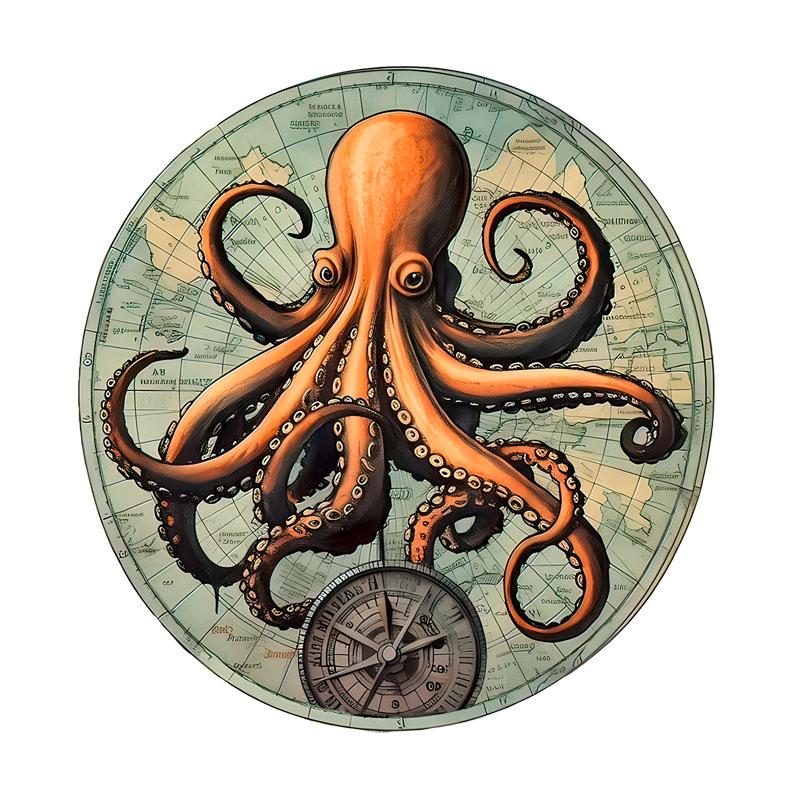 Наклейки на автомобиль Octopus Водонепроницаемая виниловая наклейка для грузовика, мотоцикла, скутера, автоаксессуары