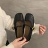 Soft-soled Mary Jane Shoes Round Head Shallow Mouth Summer New New Chinese Versatile One-word Strap Single Shoes Flat Women