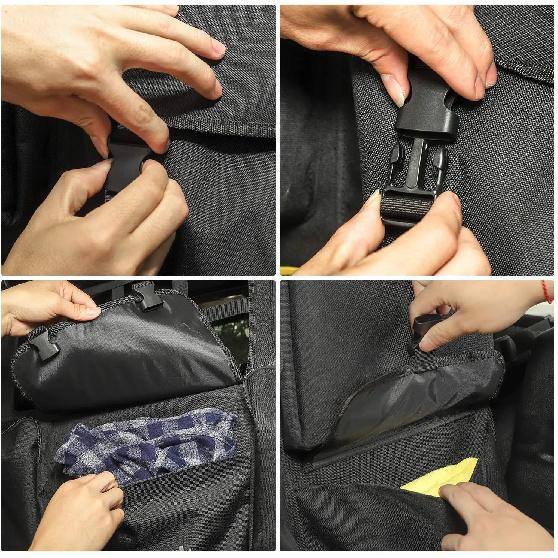 Large Capacity Tool Kits Cargo Bag Organizers Holder Back Seat Bag for 2007-2021 Jeep Wrangler JK/JL Rear Seat Cargo Net Storage