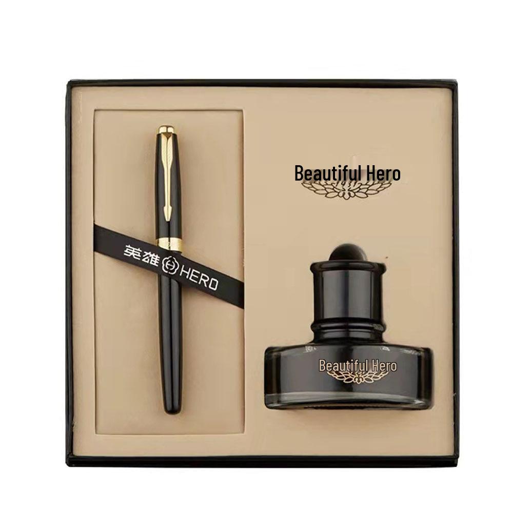 Hero Authentic 1502 Премиальная металлическая перьевая ручка для бизнеса и каллиграфии