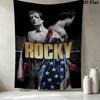 Rocky Wall Tapestry Aesthetic Wall Hanging Printed Fabric Blanket Decorative Tapestries For Bedroom Living Room Home Decor