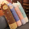 Kawaii Stuffed Long Pillow Bear Pig Penguin Rabbit Plush Toy Soft Animal Toys Cushion for Birthday Gifts