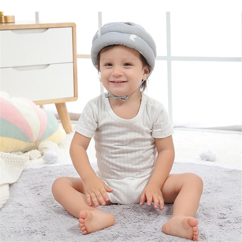 Infant Toddler Baby Cartoon Safety Helmet Kids Head Protection Hat for Learn Walking Crawling Children Protective Headgear