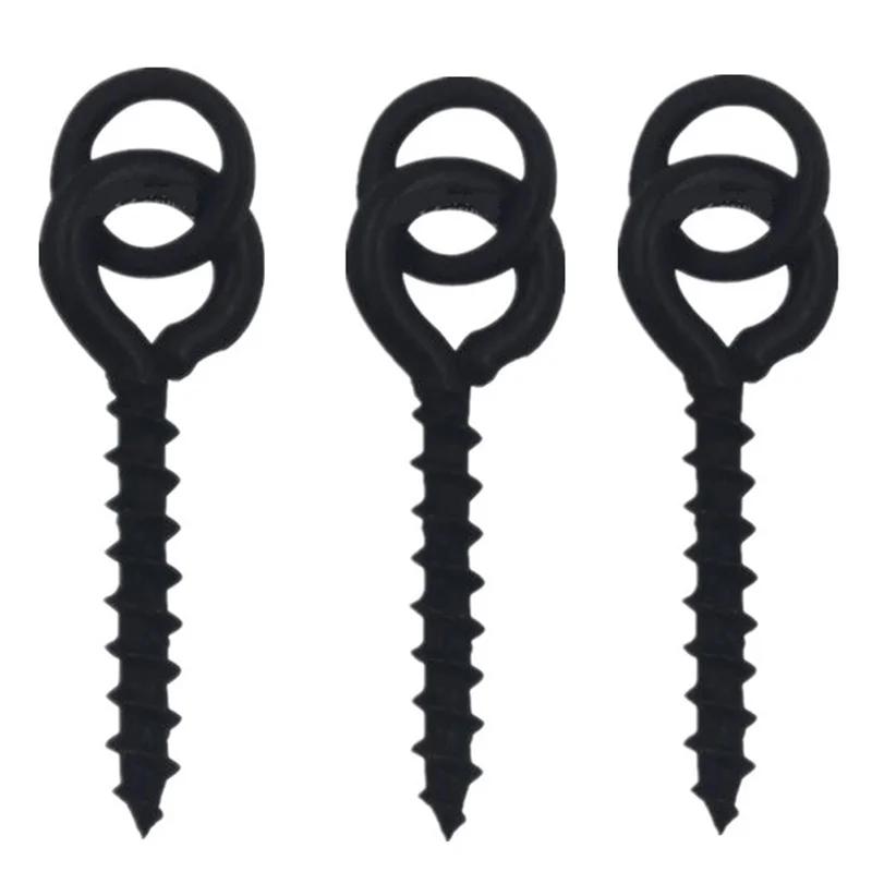 10 шт. Круглые кольца-шурупы для насадки для карповой рыбалки, бойлы, поп-апы, чод-риги 12 мм, рыболовные аксессуары