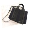 Used AUTHENTIC Chloe 2WAY Woody Small Tote Bag Hand Bag Navy/Black Leather