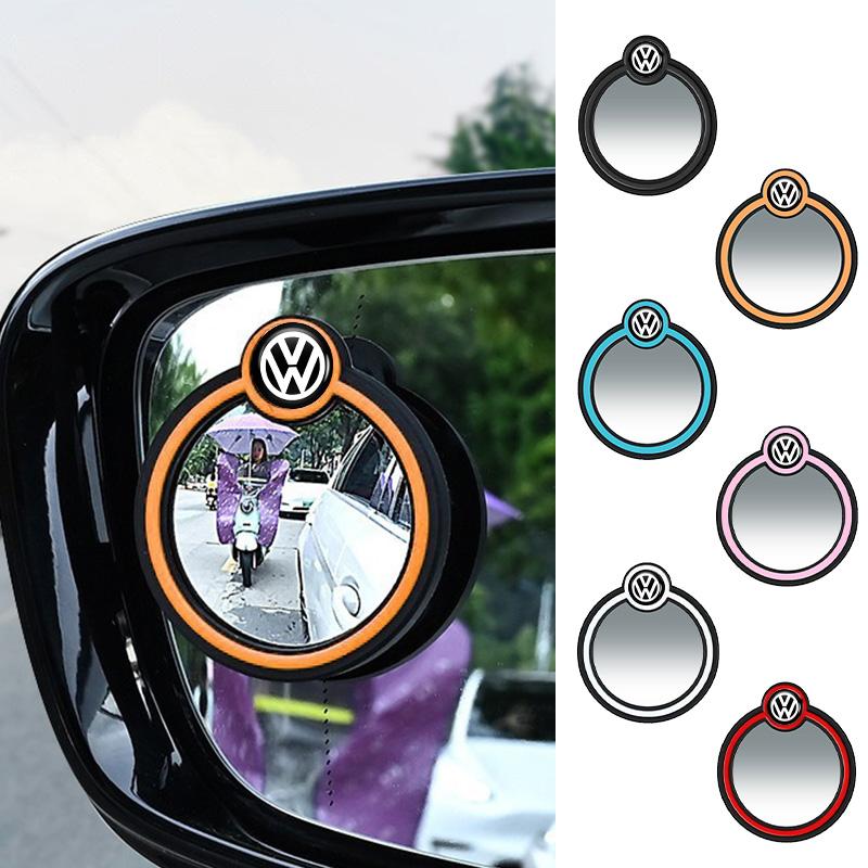 RSQ1 Car Stickers Rearview Mirror Auxiliary Blind Spot Assist Mirror with Suction Cup For VW Scirocc Beetle Tiguan Sharan Touran