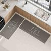 2Pcs Kitchen Soft Diatomium Mud Floor Mat Household Non-Slip Long Strip Carpet Absorbent Quick-Drying Bath Floor Mat