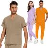 Unisex Short Sleeve Scrub Suit - Nurse, Surgeon, Caregiver Uniform with Isolation Gown