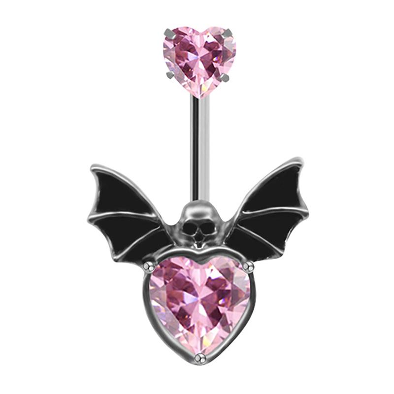 Кольцо для пупка в виде глаза быка-дьявола для девушек, модное украшение для пирсинга пупка в виде летучей мыши, подвеска для пирсинга тела, женские украшения