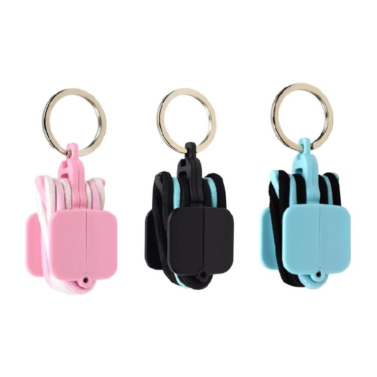 Efficient Hair Tie Organizer Portable Hair Tie Container Hair Tie Holder Plastic Texture for Effortless Organization