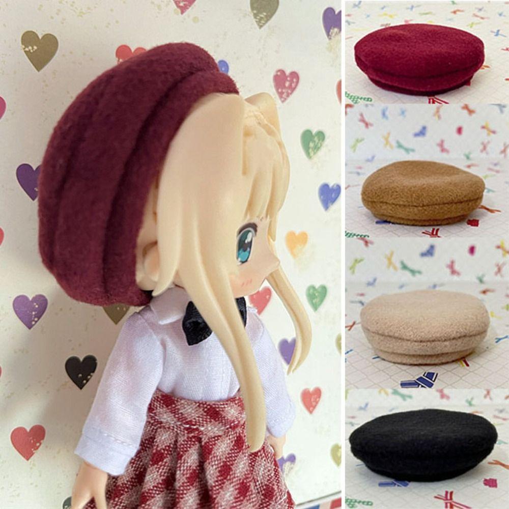 New Arrival Doll Beret Hat Fashion Kids Gift New Woolen Hat 1/11 OB11 Dolls/1/12 BJD Dolls