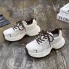 European Platform Dad Shoes Women's 2025 Spring New Super Fire Versatile Height Increase Breathable Lightweight Casual Sports Shoes