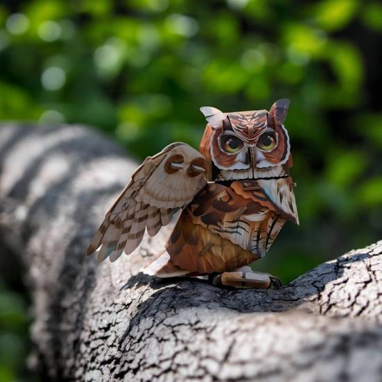 1 Set Bird Assembly Kit 3D Paper Bird Model Cardboard Animal Building Puzzle Toy DIY Craft Decoration Kids Adults Bird Lovers Gift