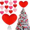 Valentine Heart Tree Topper Valentines Treetop Versatile Christmas Decor for Engagement Cafe
