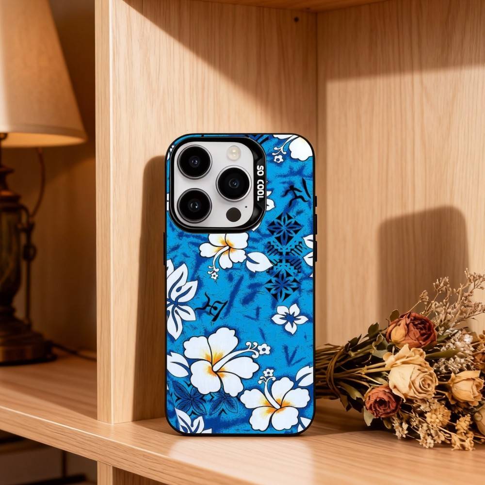 Гавайский цветок гибискуса Чехол для телефона для iPhone 17, 16, 15, 14, 13, 12, 11 Plus, Pro Max Черный Серебристый конфетный чехол для телефона