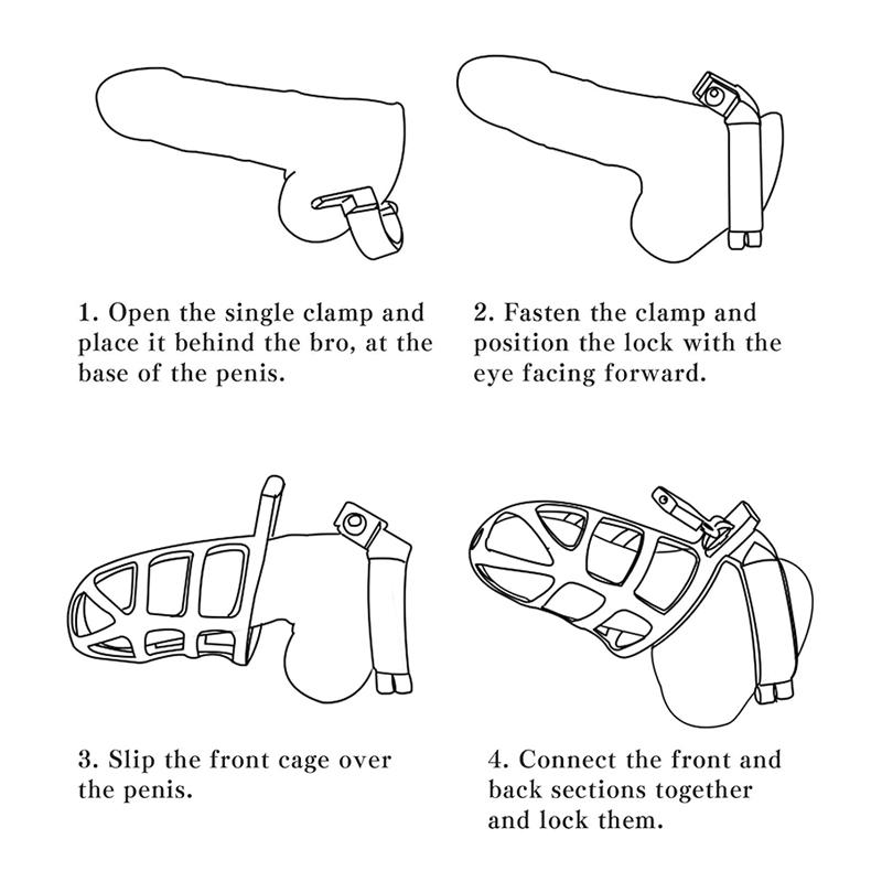 Взрослый замок целомудрия для мужчин, устройство против измен из нержавеющей стали, безопасный и удобный для парной игры, мужской с ключом