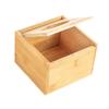 Bamboo Прямоугольный диспенсер для салфеток для офисной столешницы