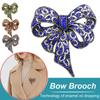 Ladies Rhinestone Bow Brooch Pin Vintage Fashion Jewelry Bow Tie Brooch Pin JWLY YSXX