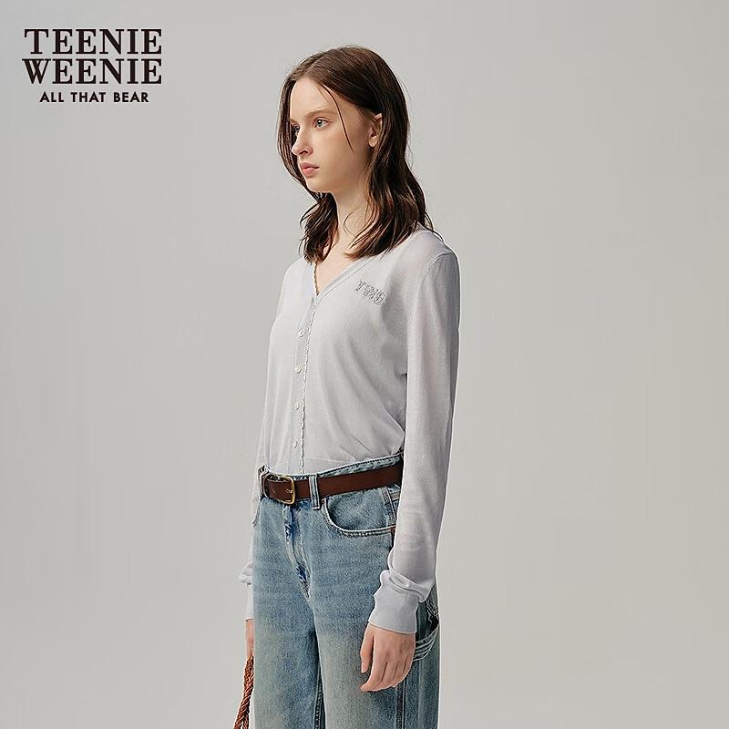 Teenie Weenie Women's 2025 Summer V-Neck Knit Cardigan