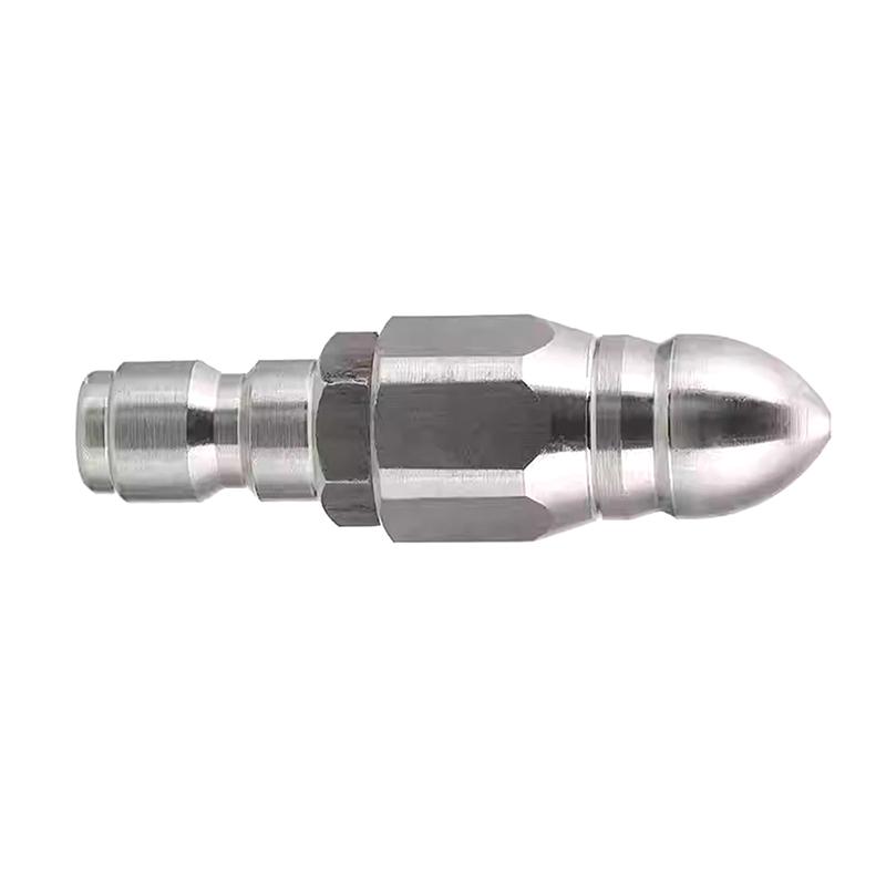 Насадка для мойки канализации высокого давления, прочная мини-насадка для мойки канализации из нержавеющей стали, насадка для шланга слива под давлением, инструмент