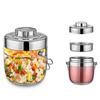 Stainless Steel Insulated Lunch Box 1200/1500ML Thermos Soup Jar Thermal Food Container  School