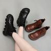 2025 Women's Fashion Versatile Soft Leather Sandal Boots with Thick Soles & Hollow Design