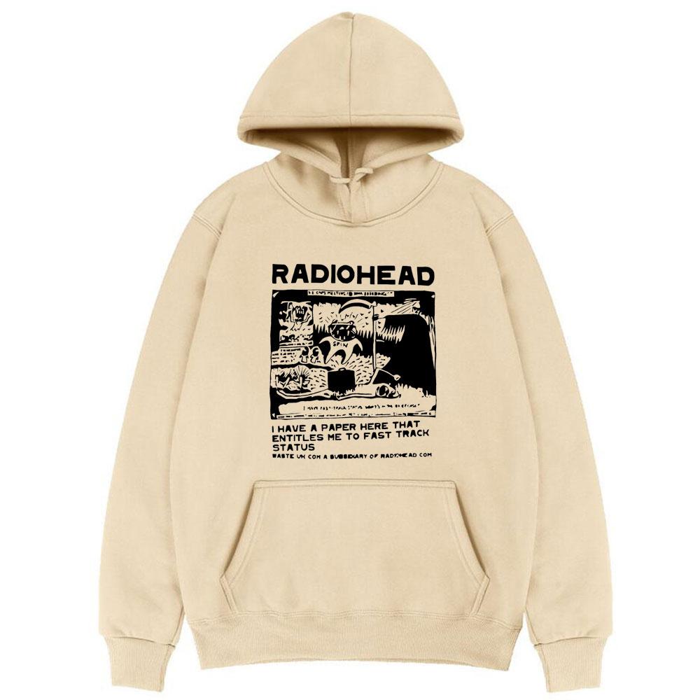 Hoodies Rapper Radiohead Print Sweatshirts Men Women Fashion Pullover Sweatshirt UnisexHarajuku Street Oversized Hoodie Tops