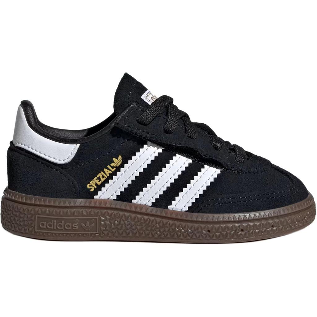 adidas Баскетбольные Специальные Комфортные Застежки EL I Черно-Белые с Резиновой Подошвой Детские Кроссовки Core-Black Cloud-White JI2898