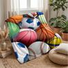 Sports Ball Collection 5 Theme blanket Lightweight Warm Flannel Blanket Decorative Throw Blanket for Home Decoration