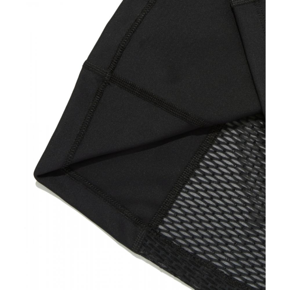 Reebok Футболка для бега на молнии до половины, черная, 100075413