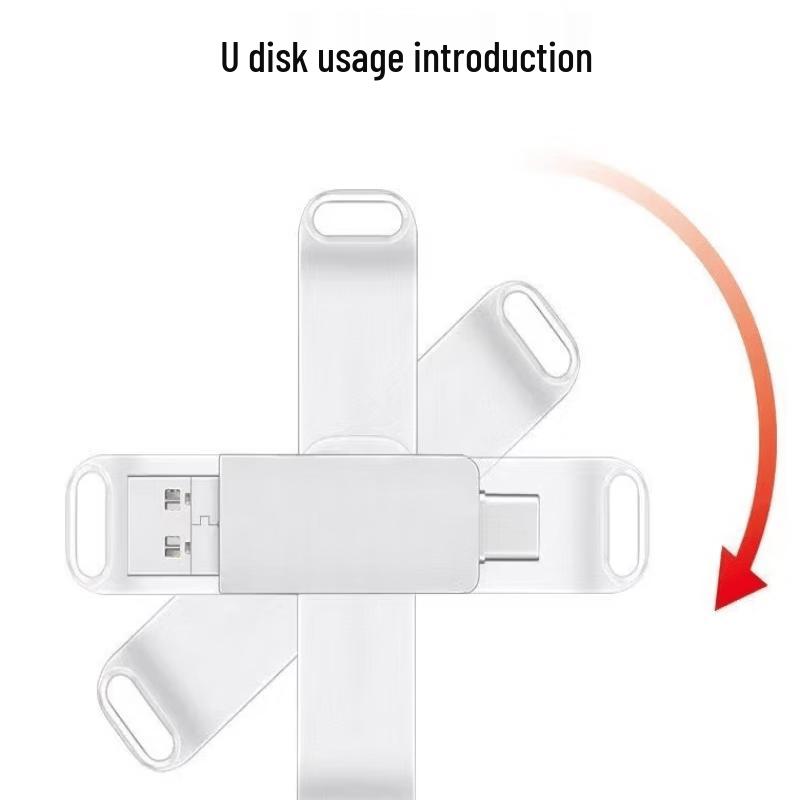 OLOEY Металлический USB-накопитель с двойным интерфейсом USB 2.0 и Type-C OTG