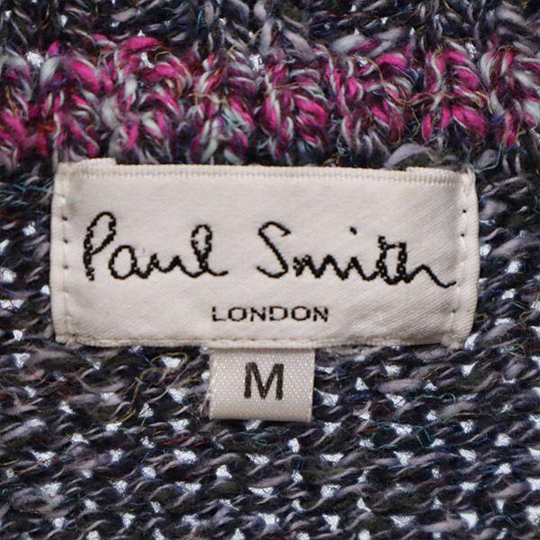 Paul Smith Сделано в Японии Вязаный свитер с длинным рукавом M фиолетовый Женский Б/у