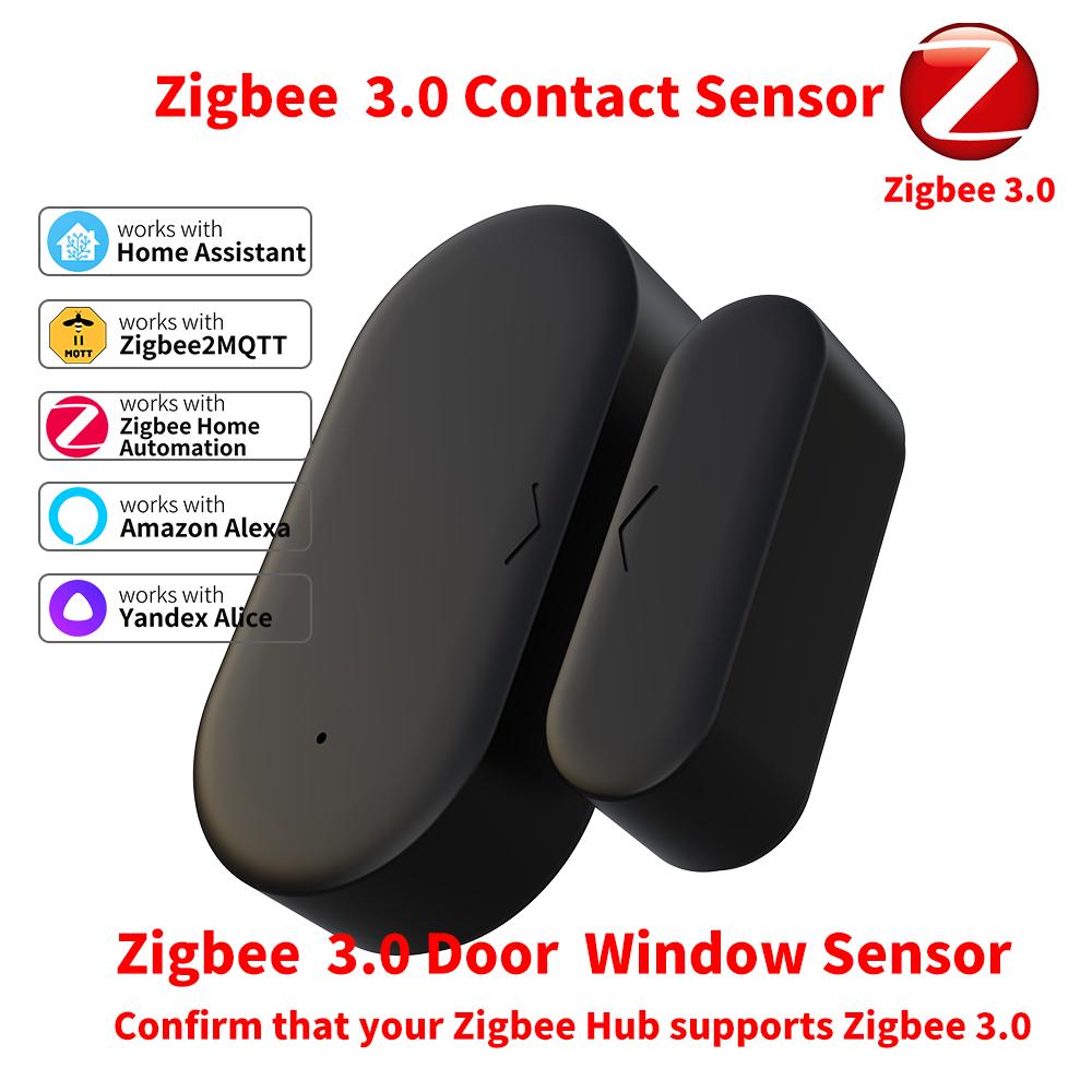 Zigbee 3.0 Contact Sensor Door Sensor Window Sensor Zigbee Hub Required workwith Home Assistant Yandex Alexa ZHA Zigbee2MQTT HA