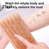 Dual Sided Exfoliator for Back Silicone Scrubber, Double-Sided Exfoliating with Handles Design, Shower Scrubber Family Deep Body Cleansing And