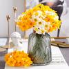 6 шт./букет искусственный цветок нарцисса реалистичный искусственный шелковый цветок для дома, офиса, свадьбы, вечеринки, в помещении, на открытом воздухе