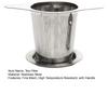 1pc Stainless Steel Fine Mesh Tea Infuser Basket With Dual Handle Loose Leaf Tea Funnel Strainer For Tea Room Home Use