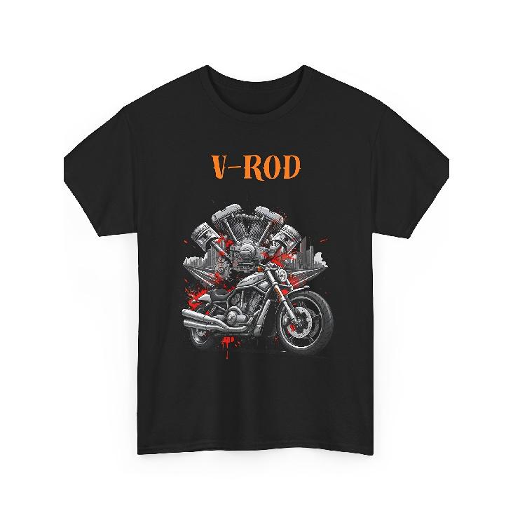 Крутая мужская футболка для мотоциклистов HD V-Rod Футболка Мотоцикл Power Cruiser для фанатов байкеров Топ для райдера Революционный двигатель Подарочная одежда Moto Dson